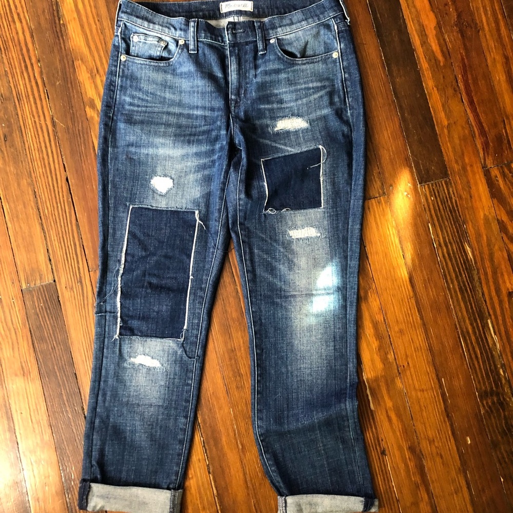 Madewell Distressed Slim Boyjean